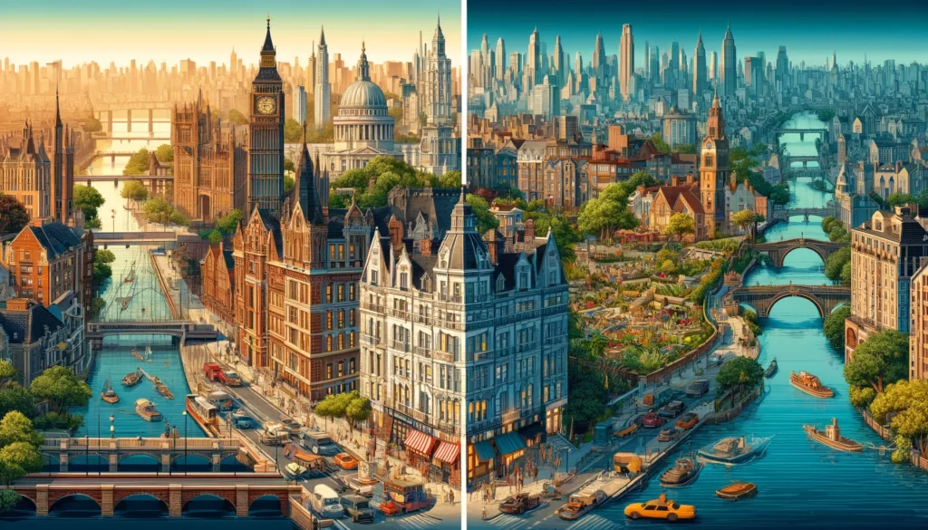 Wijk in Londen en New York